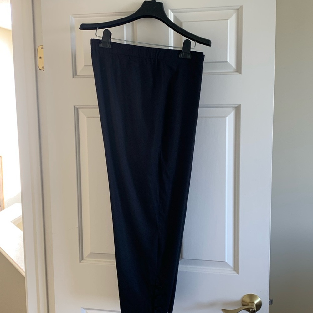 J Jill linen stretch ankle slacks.